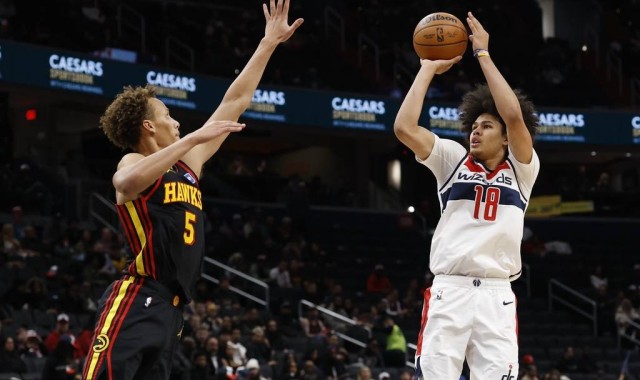 约翰逊30+12+12麦科勒姆空砍28分 老鹰胜奇才